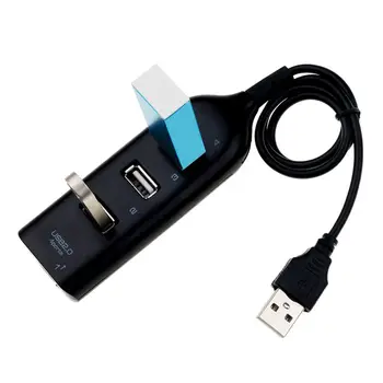 TATING Универсален USB-хъб USB 2.0 4-портов за Високоскоростен Мини-хъб с Вход за кабел, Сплитер, Кабелен Адаптер за Лаптоп, КОМПЮТЪР, телефон