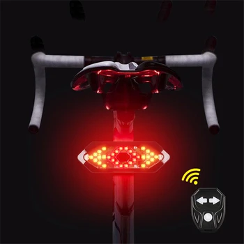 Мигачи мотор с Дистанционно Управление на Велосипеди Указател на Завоя МТБ LED Задна светлина USB Акумулаторна Велосипеден Задна Светлина с клаксоном