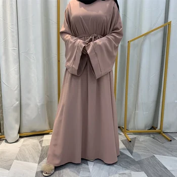 Мюсюлмански Жени рокля Дубай Турция Мода. → Абая Плътен Цвят на Ислямската Облекло Африкански Рокли за жени Мюсюлманин Джеллаба