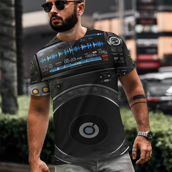 2021 Нов Стил 3D Печат Графити с шарките на Хип-хоп Хладно Красив Плюс Размер Тениска за възрастни 3D Печат