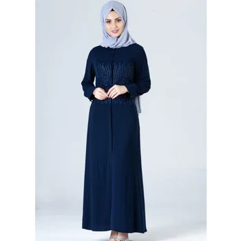 Абая Турско мюсюлманското дълга рокля Дрехи от Турция. → Марокански кафтан есен 3abaya Европейската Облекло плюс Рокля размер Дубай