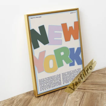 горещи град пътуване Ретро плакат на Токио, Лондон, Ню Йорк Артистични щампи Платно Живопис Стикери за стена Подарък Модерна всекидневна Начало декор