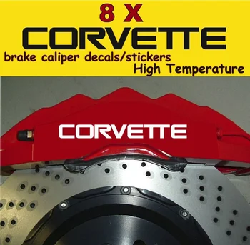 6 Бр. Подходящ За Corvette C7 Спирачните Челюсти Етикети Термостойкая Филмът Винил