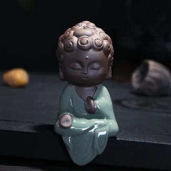 Творчески Малки Статуетки на Буда Будистка Татхагата Сладък Буда Пясъци Керамични Аксесоари За Домашни Любимци Чай будха бутик за бижута