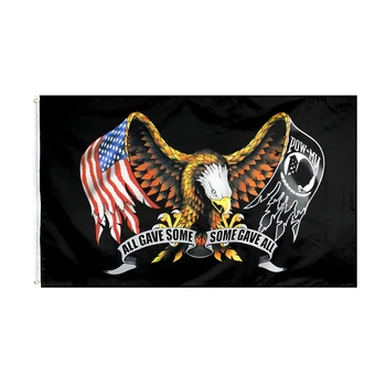 60x90 см/90x150 см Знаме с орел Pow Mia 2x3 фута/3x5 фута САЩ Армията на САЩ Краси банер