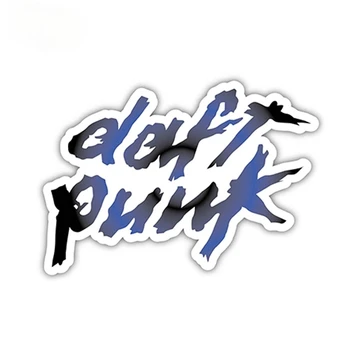12 см х 9.1 см DJ Daft Punk Стикер Стикер Електро Хаус Техно Танц EDM Vinyl Вратата Прозорец Броня Оформление на автомобила