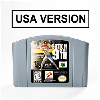 Долната част на 9-ти За 64-битов игра касета Версия на САЩ ВЪВ формат NTSC