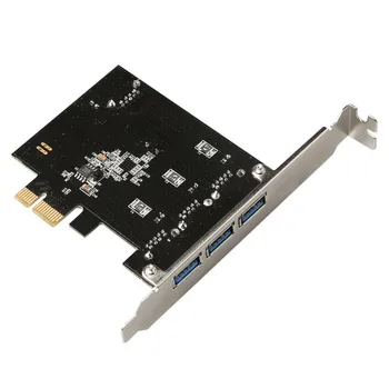 USB 3.0 (3 + 1) 3 pci-e PCI Externo + 1 Порт за свързване към интернет Experss Контролер pcie странично Card адаптадор атакадо