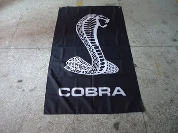 безплатна доставка полистирен кобра вертикален черен флаг за кола,кобра вертикален черен банер, размер 90X150 см,