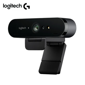 Уеб камера Logitech Brio C1000e 4K Ultra HD Pro Уеб камера HDR Windows Здравей Автофокус с подсветка на правото за преносими КОМПЮТРИ отразяване на живо на Шофиране