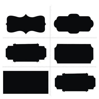 40 БР. PVC Ръка на етикета стикер на стената Етикет за черната дъска Етикет за банките Модерна кухня Организация на Етикети върху дъска