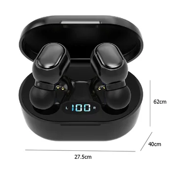 Безжични Слушалки TWS Bluetooth Слушалки С Шумопотискане Водоустойчив LED Дисплей Слушалки в ушите 3D Стерео Слушалки