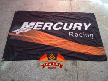 флаг mercury racing,флаг с производителността на морски и автомобилни двигатели,знаме на краля