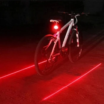Водоустойчив Колоездене, Каране на Светлини Задни Светлини LED Лазерни Предупредителни за сигурност Колоездене, Вело Светлини Задните Велосипедни Аксесоари Светлина