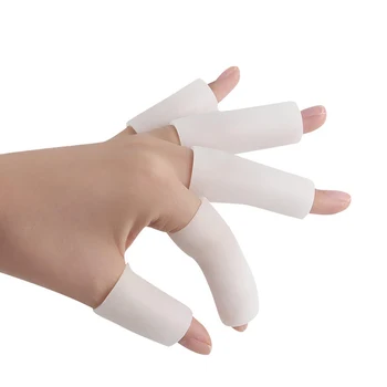 5 бр. Силиконов Протектор за пръстите на краката с Меки Гел тръба Разделител за пръстите на Краката Обезболивающая Масажът на кутията Коректор Бурсит на Палеца на Стъпалото Инструмент за грижа за краката