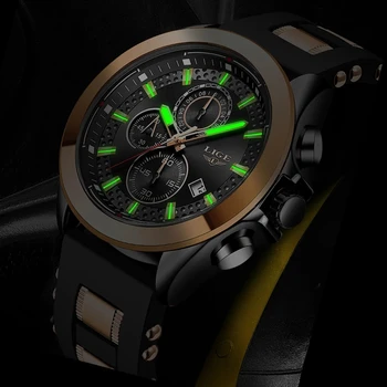 LIGE най-Добрите Маркови Нови модни часовници Мъжки спортен часовник Водоустойчив Мъжки кварцови часовници, Мъжки Ежедневни Военни ръчен часовник Relogio Masculino