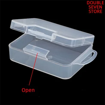 Вътре 8.4*6*2.5 см см ПП Пластмасова Прозрачна кутия с кука детайли елемент кутия за сортиране на материали