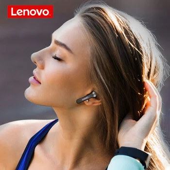 Lenovo Bluetooth 5.1 Слушалки Безжични Слушалки QT81 Стереозвук Слушалка Сензорен Бутон с Зарядно калъф 1200 ма Мобилна мощност