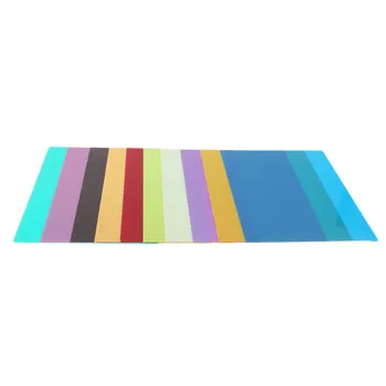 Висококачествена Прозрачна плака PVC с Дебелина 0,3 мм в 10 Цвята Цветна дъска за коремни мускули Размер на 29,8*21,1 см