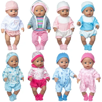 43 см Детска Кукла Дрехи, Палто, Рокля Комплект за 17 инча Детска Кукла Екипировки Играчки Кукла Носи Аксесоари