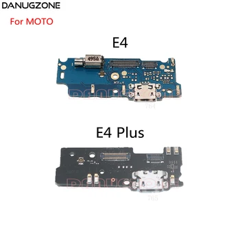 USB Порт За Зареждане на Док Конектор Конектор Платка за Зареждане Гъвкав Кабел С Микрофон + Вибратор За Motorola Moto E4 Plus