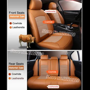 Калъф за седалка от естествена кожа и ПВЦ за Audi Q7 2006-2021 Аксесоари Комплект калъфи за седалките на 5 и 7 Седалки Защитна Вътрешна възглавница