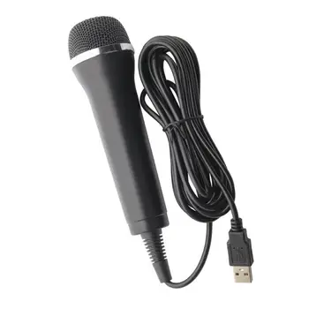 Универсален USB-Микрофон, Подходящ За Компютър И Караоке; Съвместим С Wii, PS3, One, Guitar Hero, Star