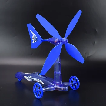 Комплекти модели на автомобили с ветроэнергетикой Играчки за деца Подаръци за Сглобяване Набор от творчески експерименти Обучение Обучение DIY Науката Играчка кола за момчета