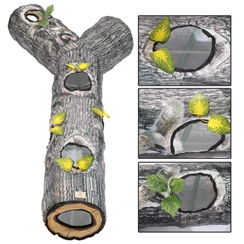 Сгъваем Котешки Тунел Играчка за Коте Голяма Детска Тръба Здрав Полиестер Модел на Дървото G99A