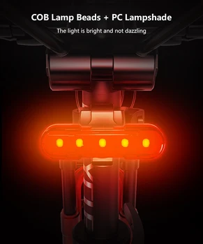 USB Акумулаторна Колоездене Водоустойчив МТБ Пътен мотор Задна светлина Мигаща лампа Лампа за езда под Наем LED Задна светлина Задна светлина на велосипеда