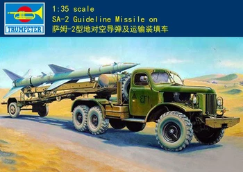 Тромпетист 00204 1/35 Употреба ракета SAM-2 на превозното ремаркето