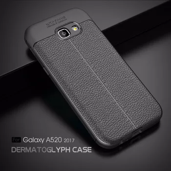 Ултра-Мек Силиконов Калъф, изработени от въглеродни Влакна за Samsung Galaxy A5 2017 Калъф за Samsung Galaxy A5 2017 Калъф на Корпуса