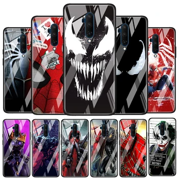 Marvel Venom спайдърмен Закалено Стъкло Калъф за OnePlus 9 R 8 Т 8 Nord Z 7 7 Т Pro 5 Г Силиконов Калъф за телефон на Корпуса Shell