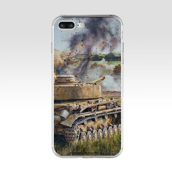 209AQ World of tanks Мек Силиконов Калъф TPU Калъф за Apple iPhone 6 6s 7 8 плюс Калъф