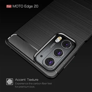 За своята практика Motorola Moto Edge 20 Калъф за телефон Moto Edge 20 Корпуса Броня Броня Задна Противоударная Мек Калъф За Мото Edge 20 Fundas