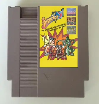 Касета за английската игра Insector X, за да конзоли NES/ФК
