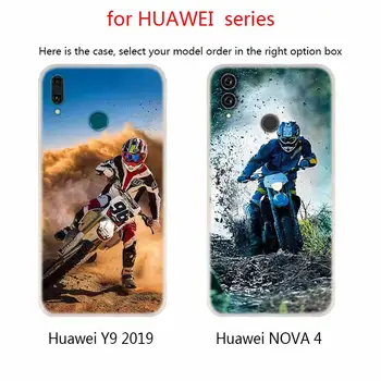 Мек силиконов калъф за Huawei Капитан 30 20 10 Lite Pro 20X S Y9 2018 2019 NOVA 3 3i 4 черна каска за мотокрос
