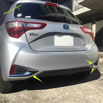 ABS Хромирани Аксесоари Комплект за ремонт на екстериора Задни Фарове за мъгла Задни Светлини Тапицерия на Рамката 2 Бр. Подходящ за Toyota YARIS / VITZ 2018 2019
