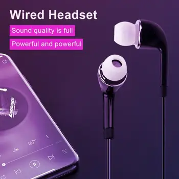 Спортни Слушалки 3.5 мм Слушалки с Кабел С Ключ Микрофон Телефонна Слушалка За Xiaomi iPhone Huawei Слушалка За Компютър