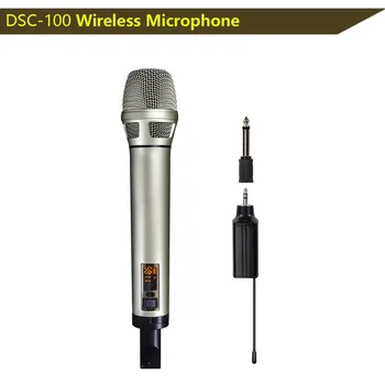 PHONKUS FWM102 Професионален Безжичен UHF Микрофон за Запис на Караоке Караоке Динамичен Ръчен Микрофон, Безжичен Микрофон Честота