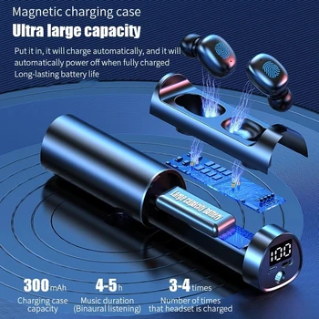 Мини Слушалки N21 TWS С Допир LED Дисплей Безжични Спортни Слушалки, съвместими с Bluetooth, С Микрофон В Слушалките
