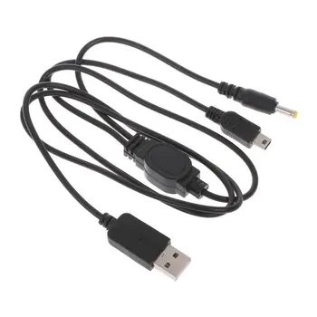 Кабел за данни Зарядно Устройство Мощност 2 в 1 USB Кабел За Зареждане на Данни Кабел за Игрова Конзола Sony PSP 2000 3000