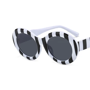 2022 Кръгли Слънчеви очила Дамски Луксозни Маркови Дизайнерски Големи Слънчеви очила Ретро нюанси за жени Очила с UV400