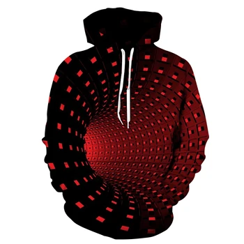 2021 най-новият геометричен модел на 3D печат Harajuku модни hoody с качулка hoody с качулка есен и зима унисекс градинска облекло