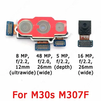 Оригиналната Задна Предна Камера За Samsung Galaxy M30s M307 Предна Задна Камера с Малък Модул за Селфи, Резервни Части за ремонт на Гъвкав тръбопровод