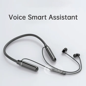 LeTi Магнитни Безжични Слушалки Bluetooth 5.0 Маточната Каишка Бас В Ушите с Микрофон Спортни Слушалки Слушалки Хендсфри Слушалки