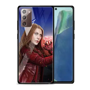 Scarlet Witch Чудо за Samsung Galaxy Note 20 10 Ultra Lite Плюс 9 8 5 Г A70 A40 A50 A30 A20 Калъф за телефон от закалено стъкло