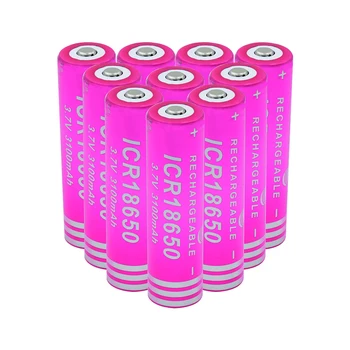 Гореща Батерия 18650 3.7 В 3100 mah ICR 18650 Литиево-йонна Батерия с Акумулаторни Литиеви Батерии Факел Акумулаторни Батерии За Фенерче