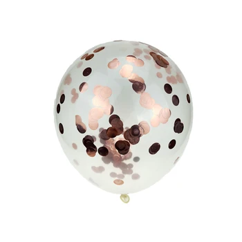 5 бр. кръгла латексный балон 12 инча Злато, Сребро балони, конфети Украса за рожден ден на деца, възрастни, балони, декорация за партита