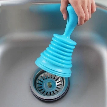 Нови Плунжеры за източване на тоалетната чиния Кухненски Гумена мивка Буталото за почистване на Тръби Земснаряд за почистване на тръбопроводи Домакински Канализационната Смукателна тръба Инструменти за баня